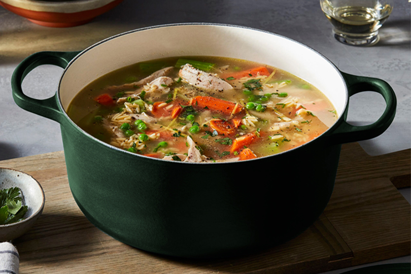 Lemon Chicken Orzo Soup